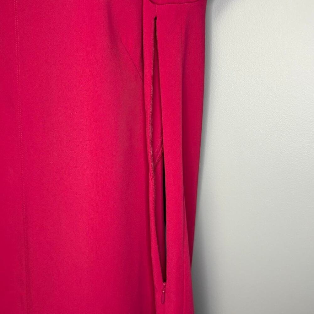 Laundry by Shelli Segal Pink Fuschia Retro Wedding Guest Shift Dress Sz 10 - Picture 3 of 5